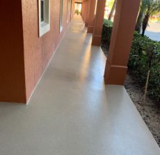 epoxy system on hallways