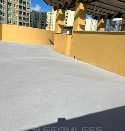 microquartz on a rooftop