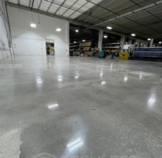 Polished concrete medium gloss