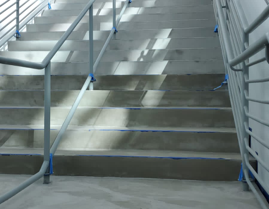 stairs with microtopping