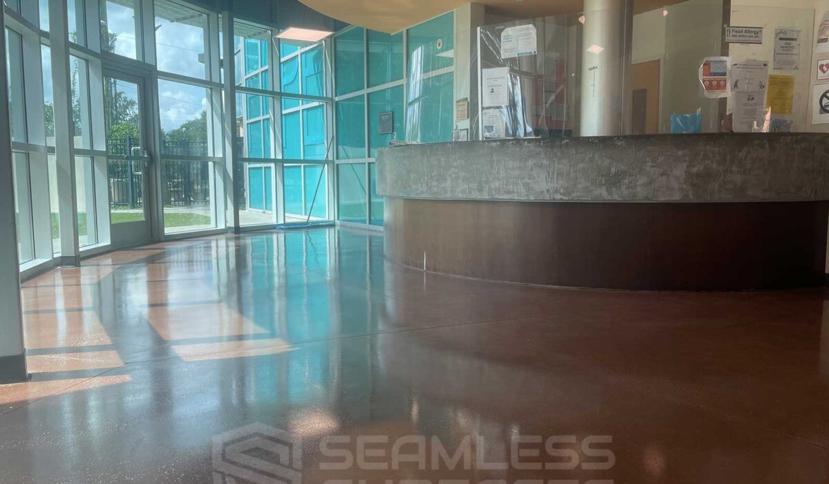 sealed concrete with UV sealer