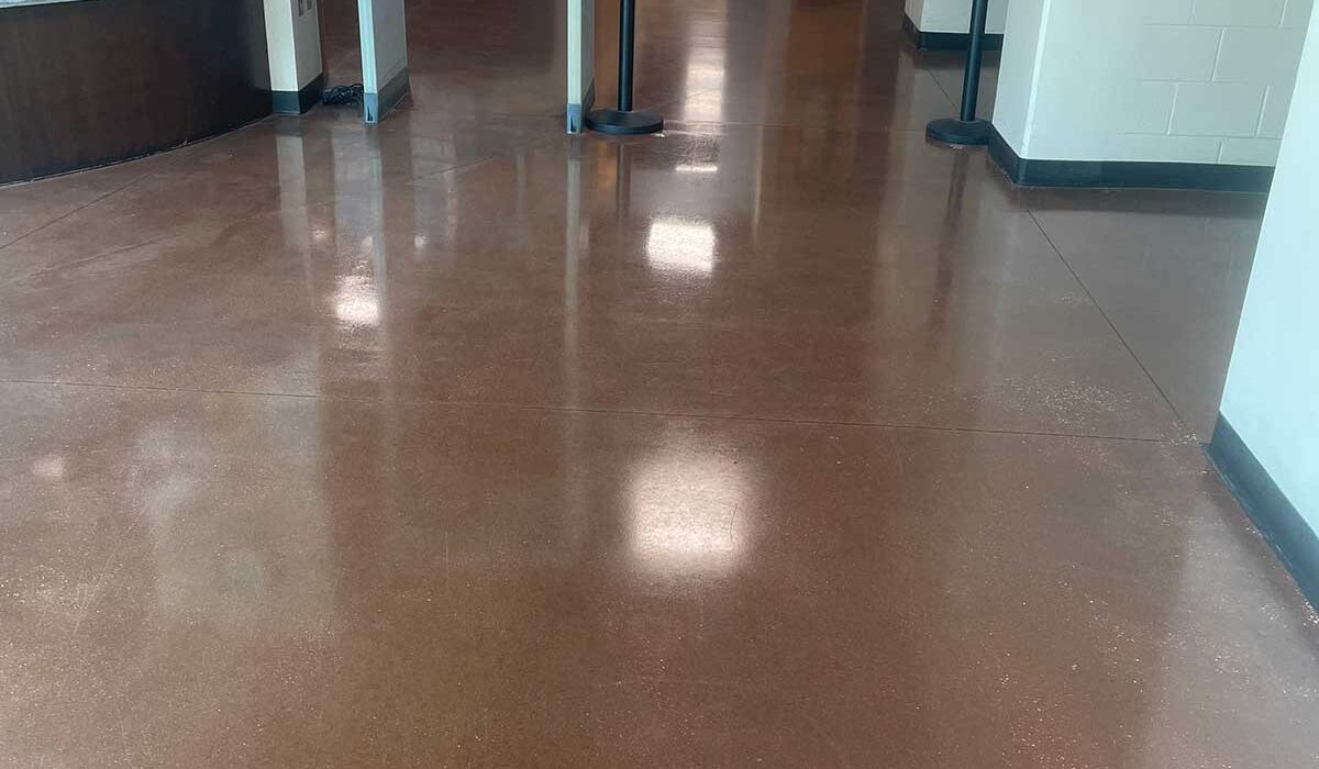 sealed concrete with UV sealer