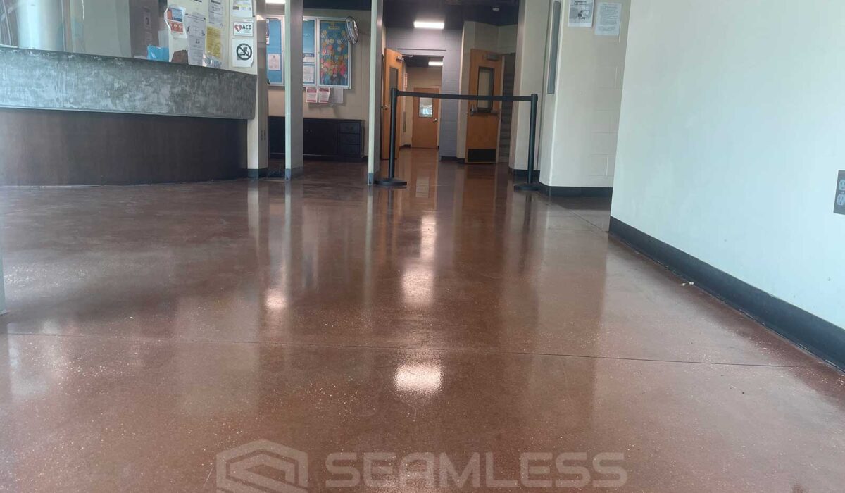 sealed concrete with UV sealer