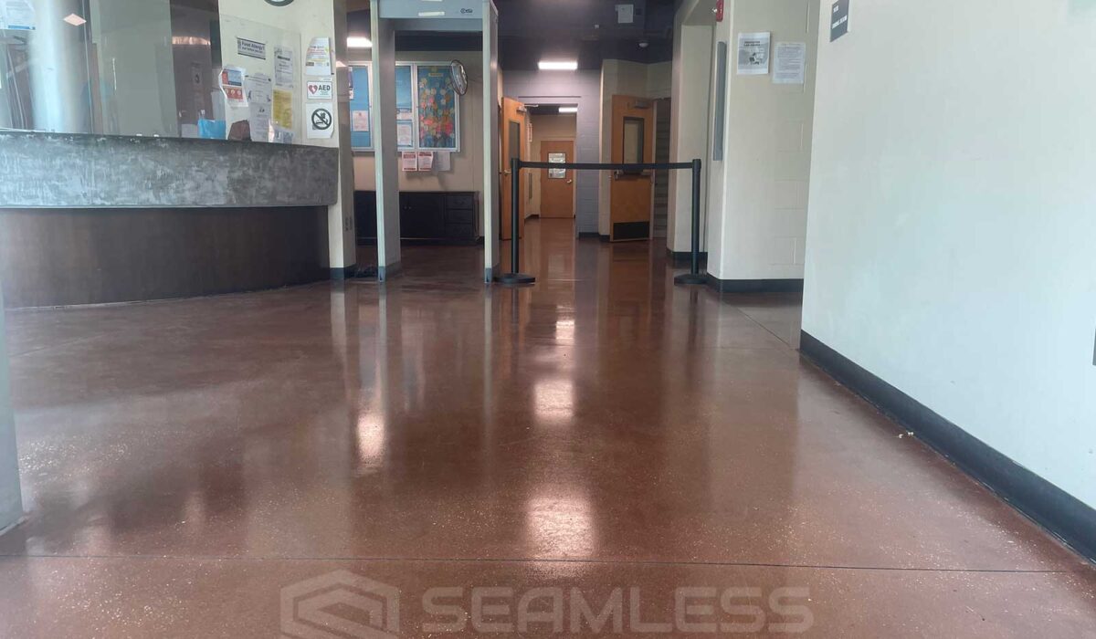 sealed concrete with UV sealer