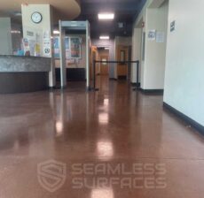 sealed concrete with UV sealer